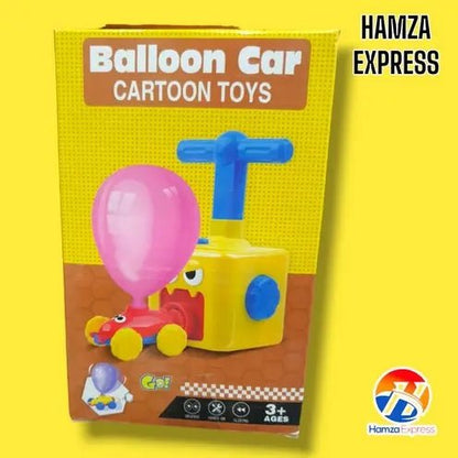 Balloon Powered Pumping Car Toy Set for Toddlers (868-92)