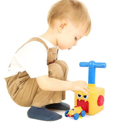 Balloon Powered Pumping Car Toy Set for Toddlers (868-92)