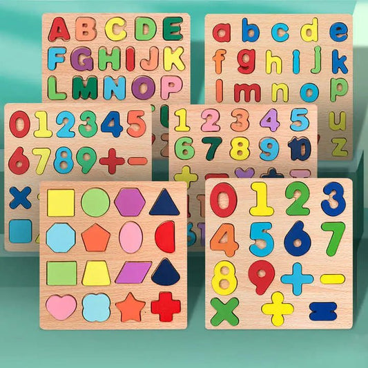 Early Educational Wooden Colorful 3D Learning Board (XY-5624)