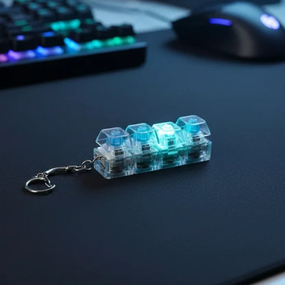 Keyboard Fidget Stress Relief Keychain for Kids & Adults (Random Colors | KC)